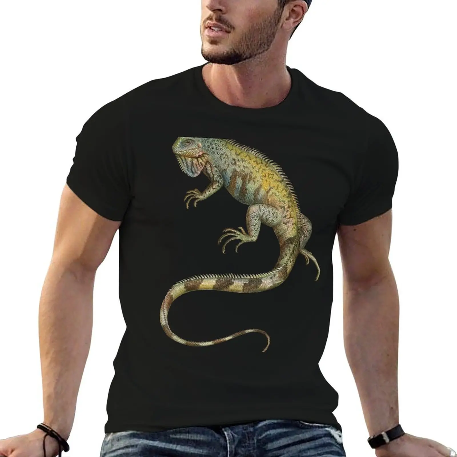 Iguana Tropical Lizard Pet Iguana Lover T-Shirt funny meme t-shirts fashion shirts t shirt for men