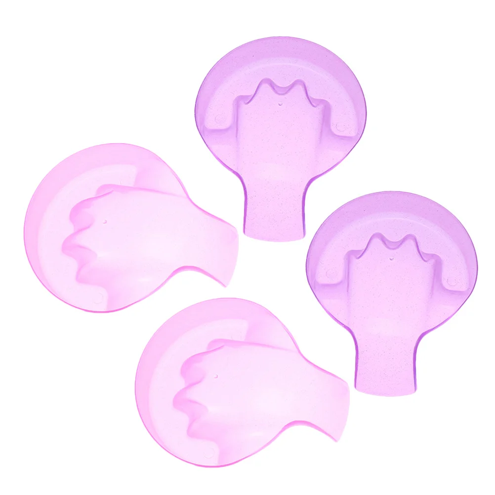 4Pcs Nail Soaker Bowl Set Gel Polish Remover Comfortable Experience Easy to Clean Multifunctional for Salon Home