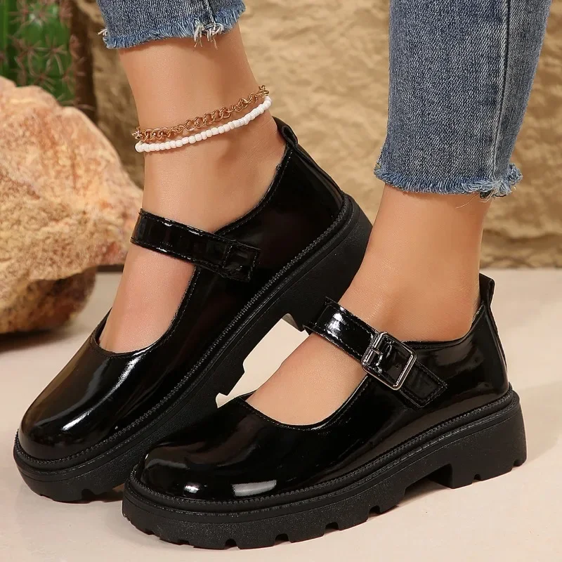 New Lolita Shoes Japanese Mary Jane Shoe Women Vintage Girls Students JK Uniform Platform Shoes Cosplay High Heels Plus Size 42