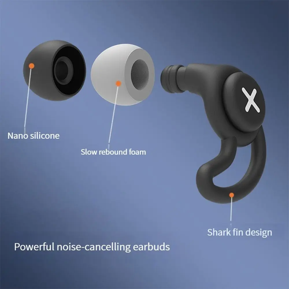 Noise Reduction Supplies Sleep Soundproof Earplugs Anti-noise Deep Sleeping Silicone Swimming Earplugs Reusable Silent Earplugs