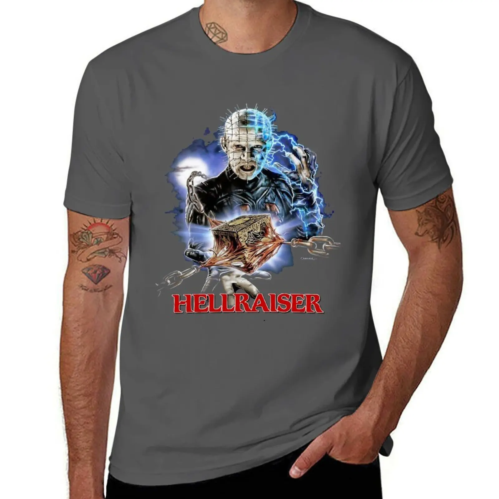

Hellraiser - Pinhead 1 【Ｈｏｒｒｏｒ】 Design （1987| Perfect Gift T-Shirt Daily Wear Plain Short Sleeve Shirt