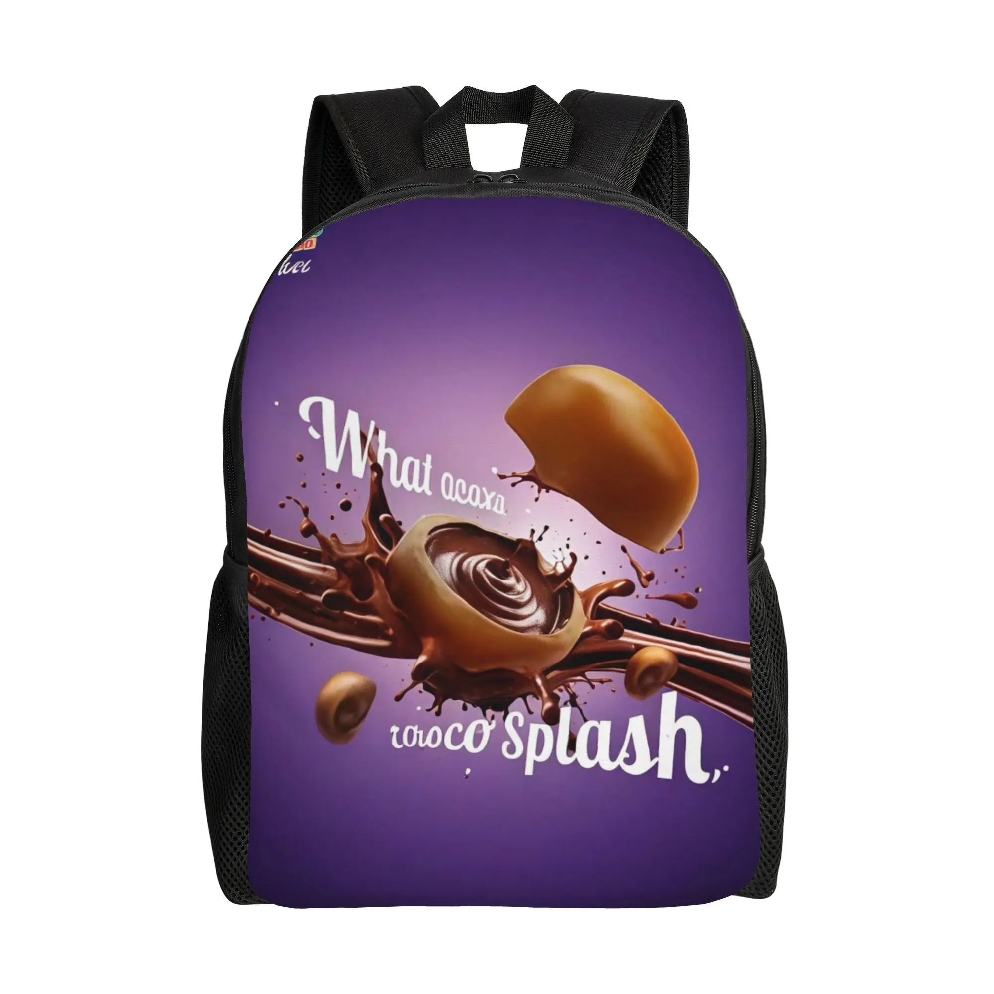 

Рюкзак A-Alpenliebee Choco Splash Chocolate Burst для студентов, спортивный, модный, вместительный, для ноутбука, для школы