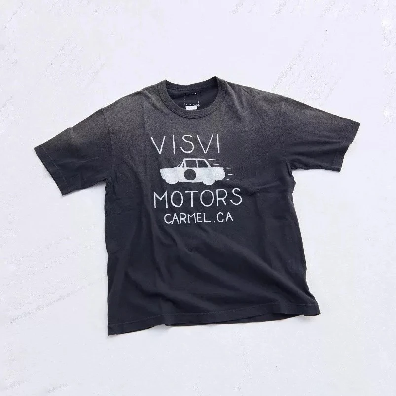 

Футболка с коротким рукавом VISVI KOFU SPOT MOTORS CLUB JUMBO, винтажная, 25SS