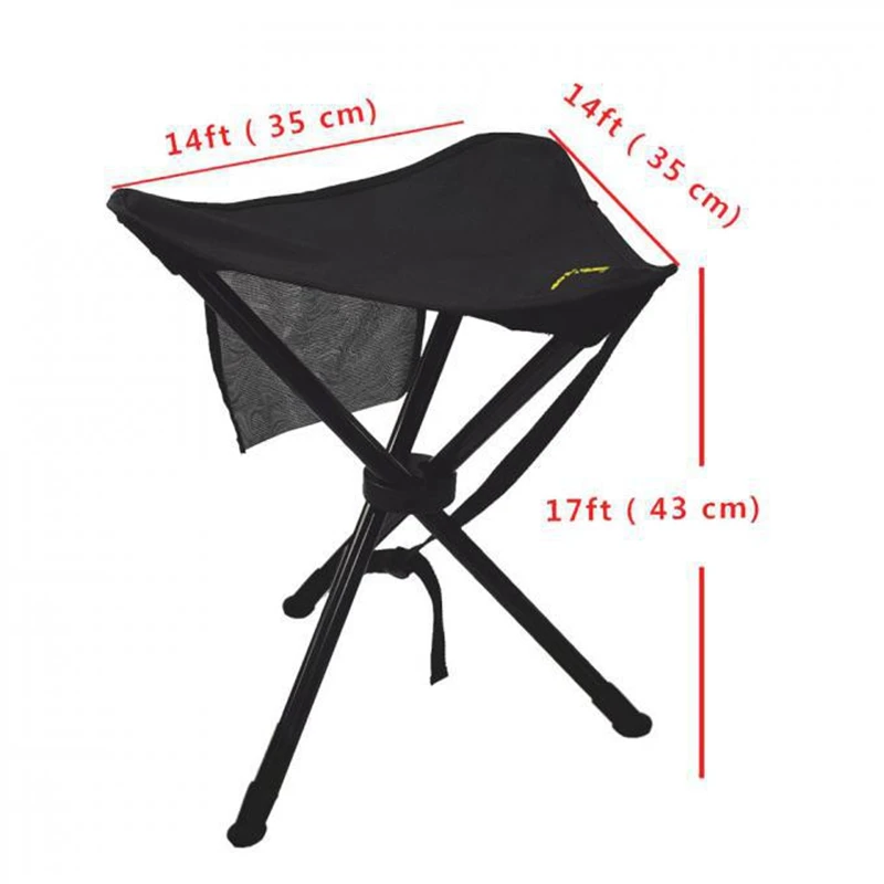 Outdoor Camping Chairs Portable Beach Stool Waterproof and Wear-Resistant Three Legged Triangle Folding Chairs Leisure Equipment