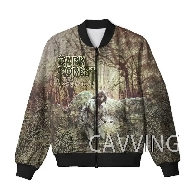 CAVVING 3D Printed Dark Forest band Zipper Bomber Jackets Men Overcoat Mens Coat Zip Up Jackets for Women/Men