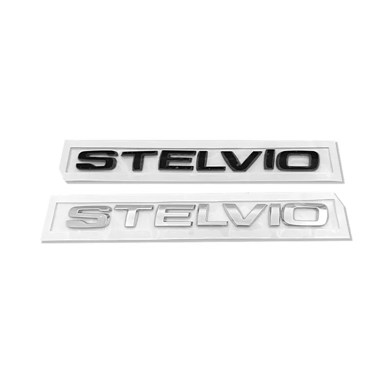 Q2 Q4 Ti STELVIO badge car stickers for alf a rom eo STELVIO refir rear boot car accessories trunk label logo decorate decal