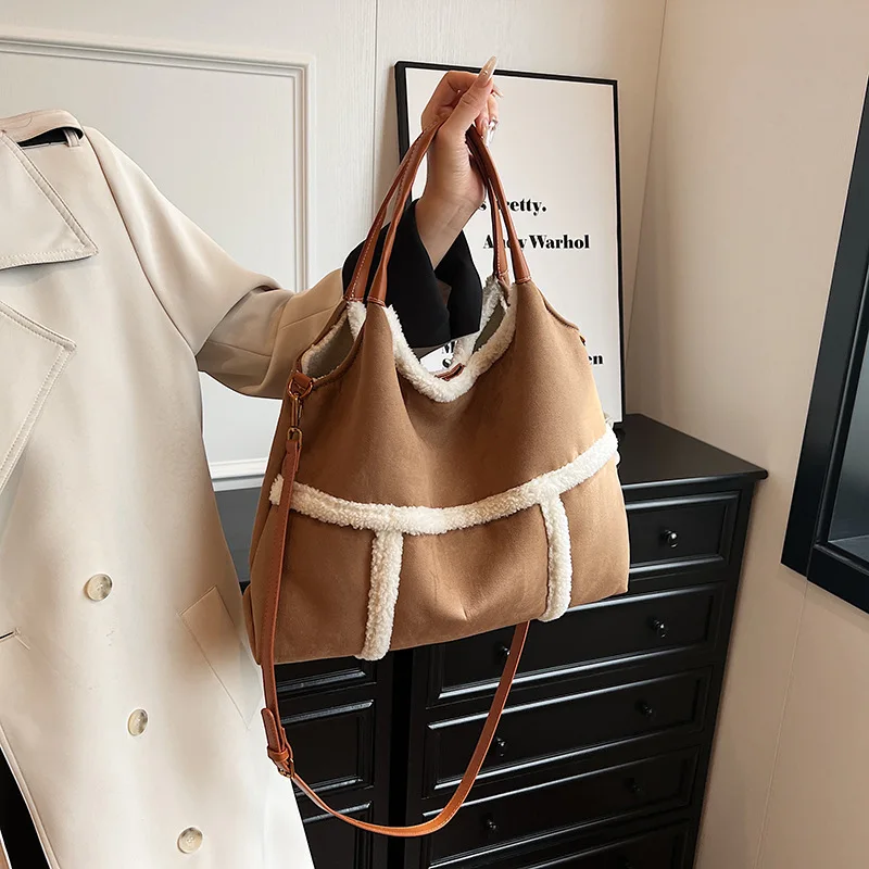 

2025 Fall Winter Vintage Tote Bag Spacious Underarm Purse for Women Retro Shoulder Bag Fashion Commuter Bag Large Capacity Bag​