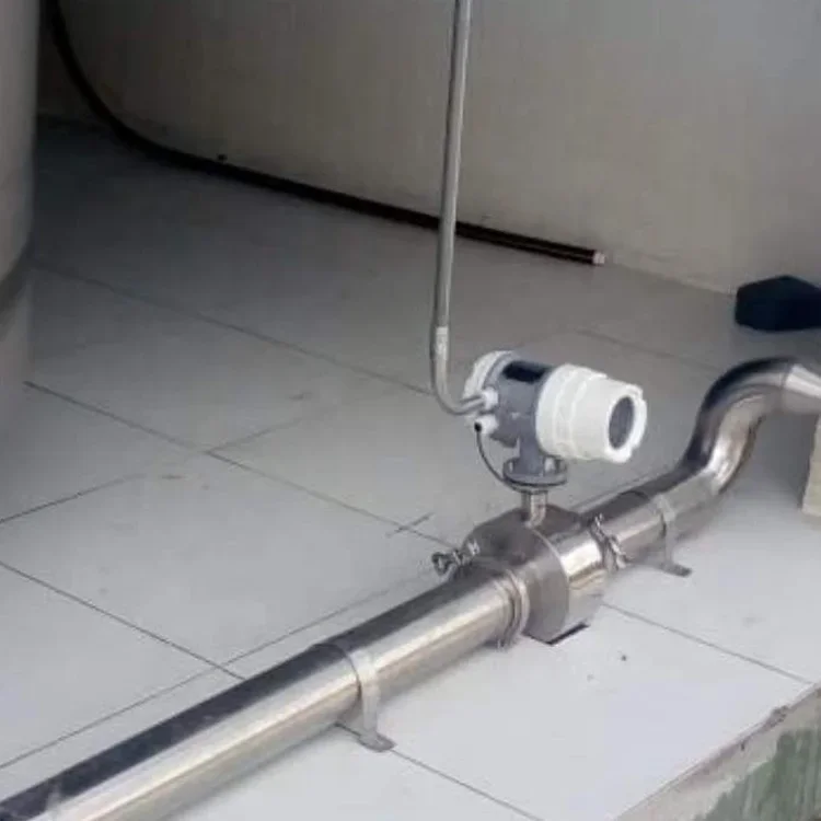 

TLF Tri Clamp Flujometro Para Leche DN25 Датчики расхода воды RS485 Расходомер пищевого молока DN50 Электромагнитный санитарный расход M