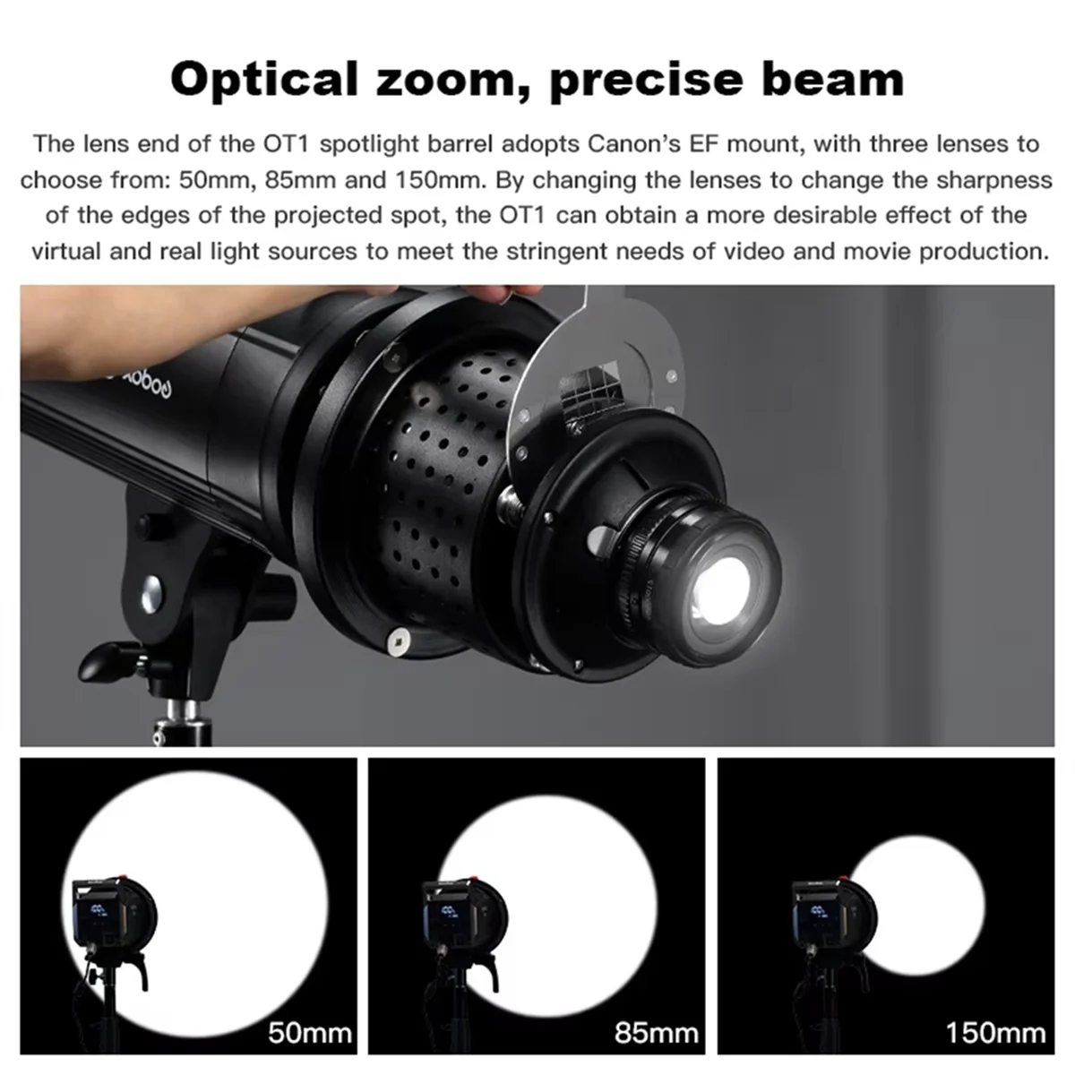 ホット販売 OT1 写真フラッシュスヌート円錐レンズマウントフラッシュライトプロの写真アクセサリー
