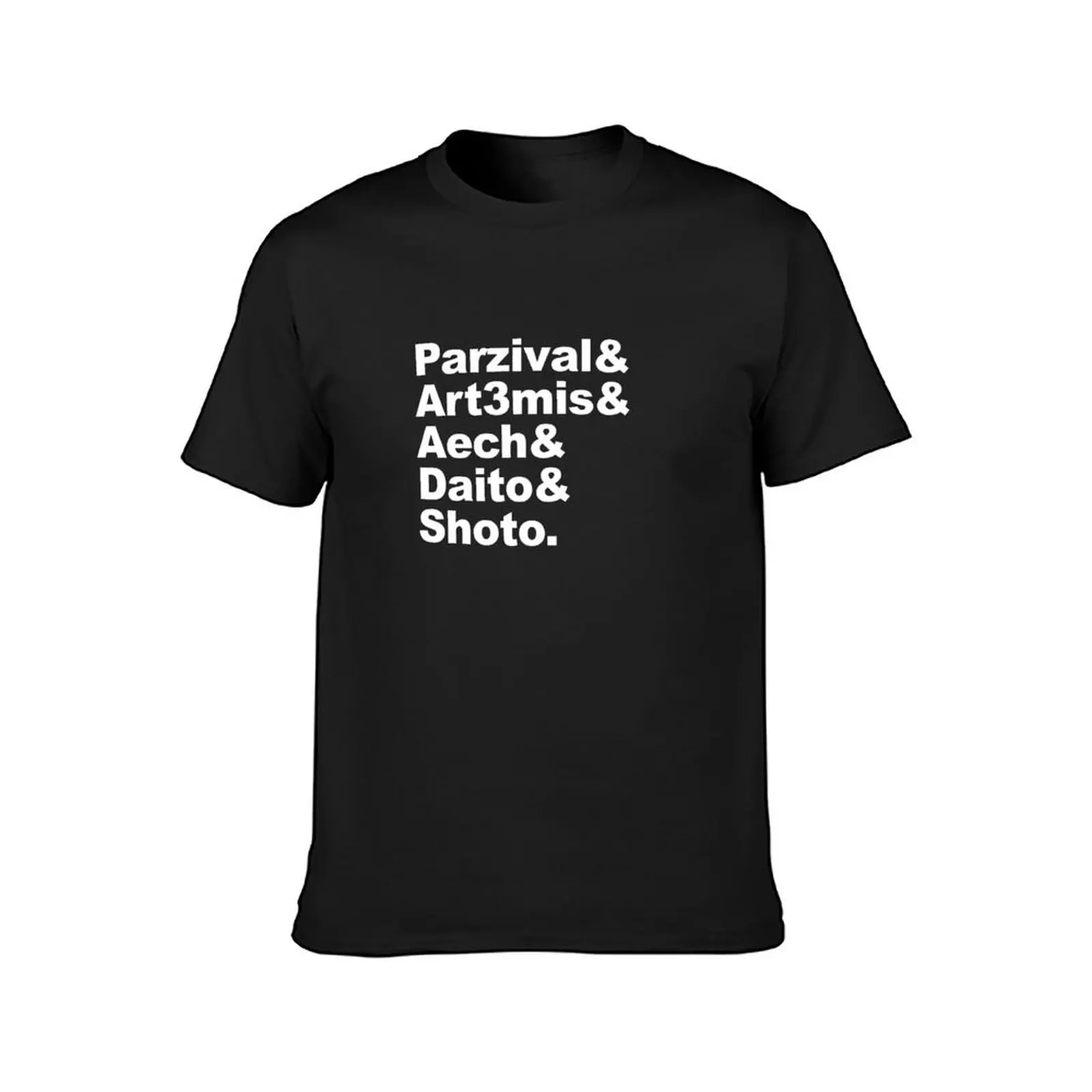 Parzival Art3mis, Aech, Daito, Shoto T-Shirt korean fashion tops tshirts for men