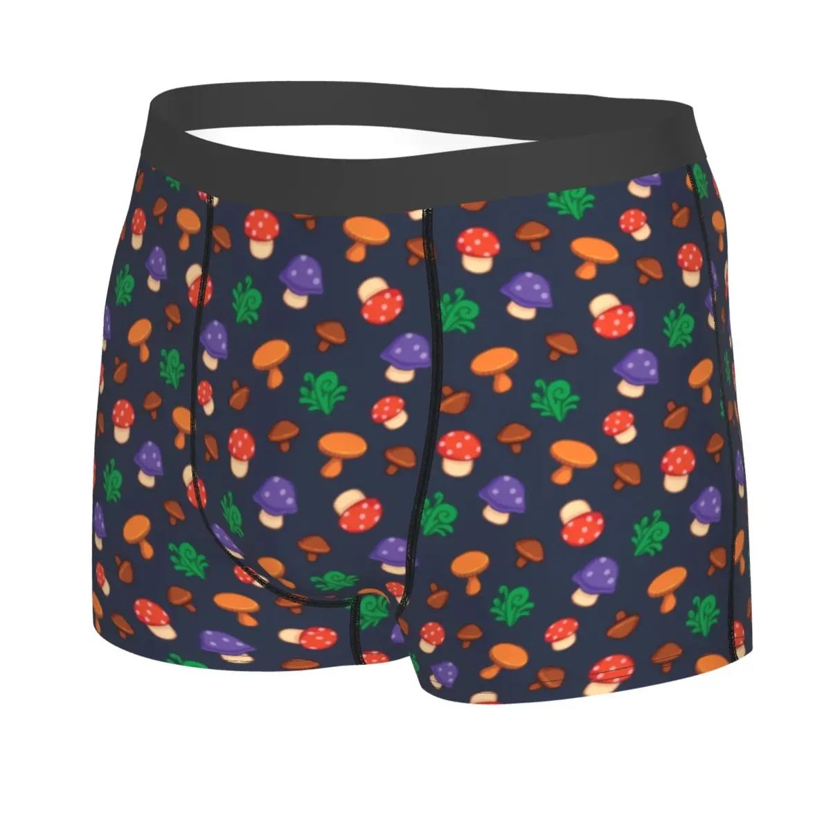 Custom Stardew Valleys Mushrooms Pattern Underwear Men Printed Farm Game Boxer Shorts Panties Briefs Breathable Underpants