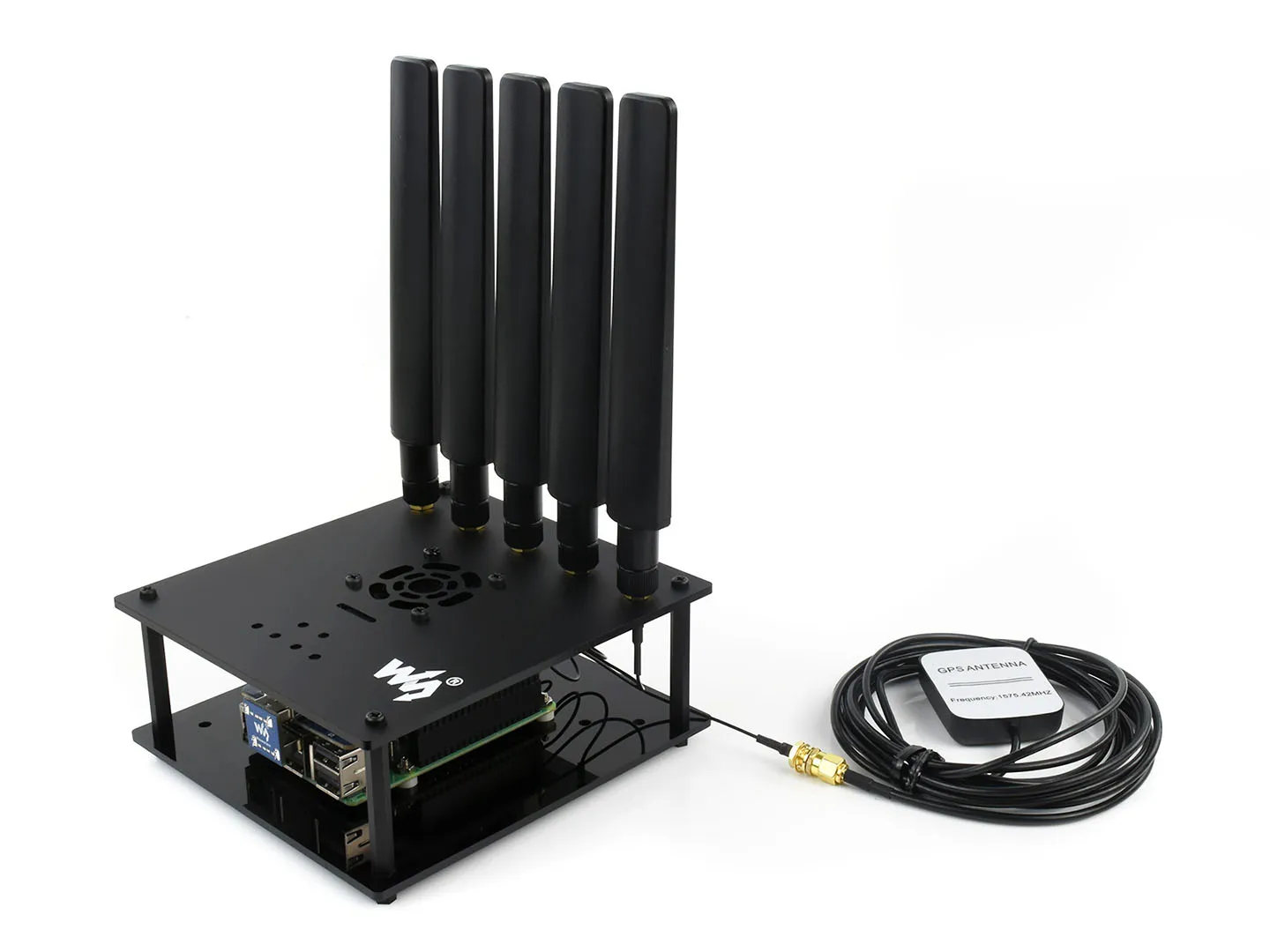 Moduł 5G HAT dla Raspberry Pi z SIM8200EA-M2, prędkość pobierania 2,4 Gbps, GNSS, głos i SMS, pasma globalne (z wyłączeniem...). Ameryka)