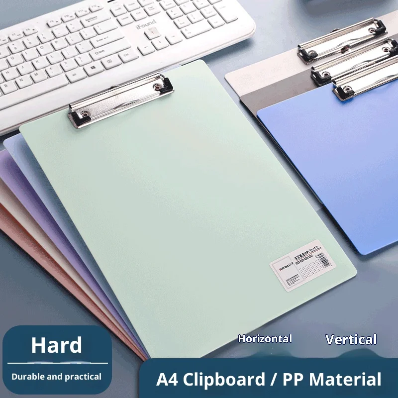 حافظة مقاس A4 مع لوحة كتابة بلاستيكية لتنظيم المكتب، مجلد تخزين المستندات، حامل مستندات بلاستيكي متين #3