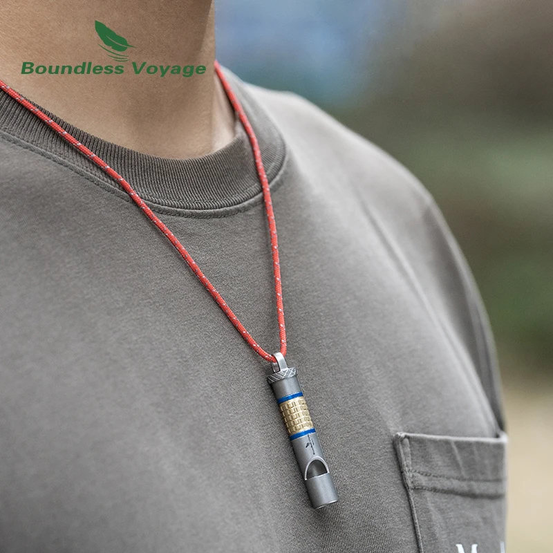 صفارات السلامة التي لا حدود لها من التيتانيوم لإنقاذ الحياة والمشي لمسافات طويلة وتدريب الحيوانات الأليفة صفارات رياضية Ti9013O 1 قطعة #4