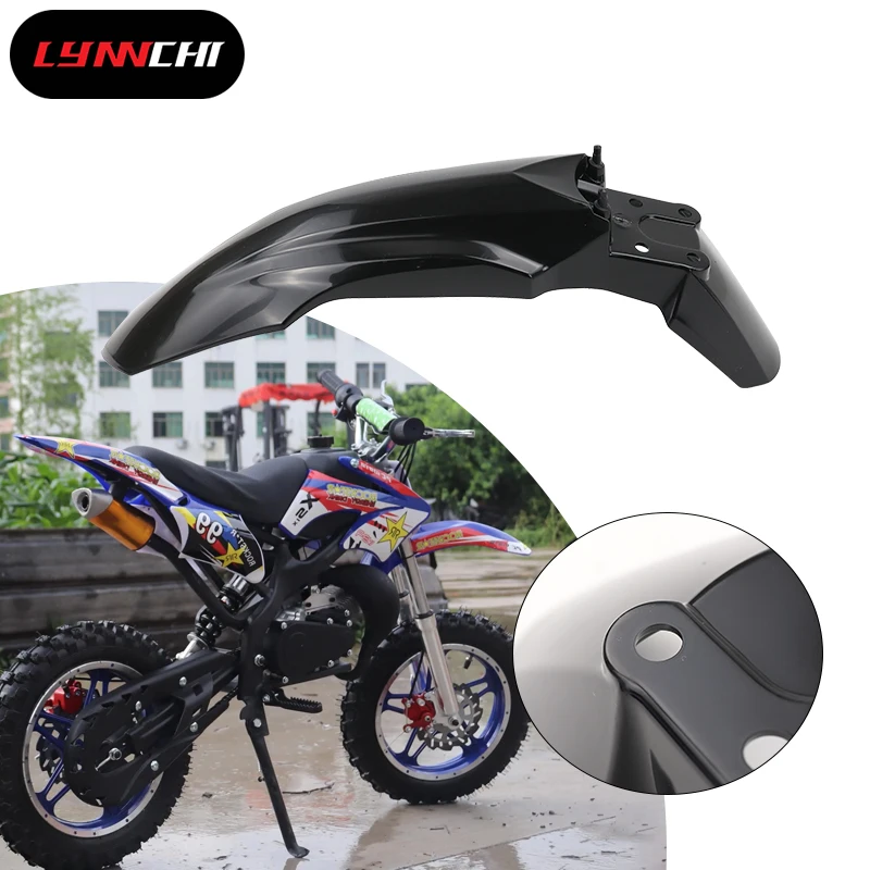 

LYNNCHI Motorcycle Parts Plastic Front Wheel Fender Protector Mudguard For 2 Stroke 49cc Engine Mini Dirt Pocket Kids Bike