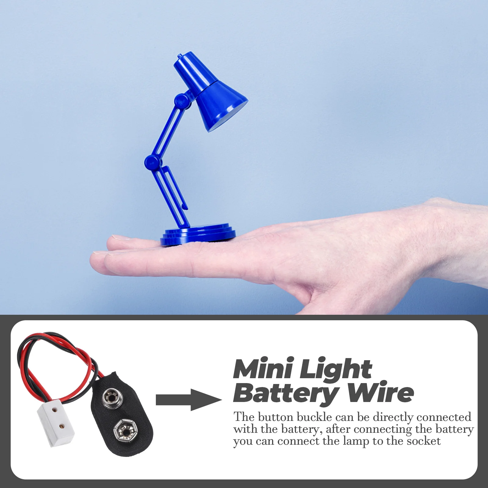 2 Pcs Dollhouse Power Cord Miniature Light Connecting Wire Lamp Toy Room