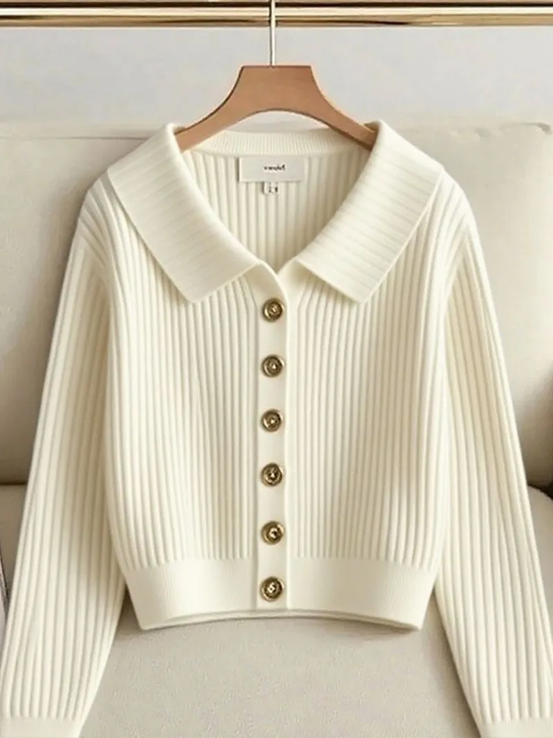 Stricken frauen Pullover Koreanische Winter Kleidung Mode Lose Herbst Freizeit Jumper Solide Lange Ärmel Frauen Strickjacke