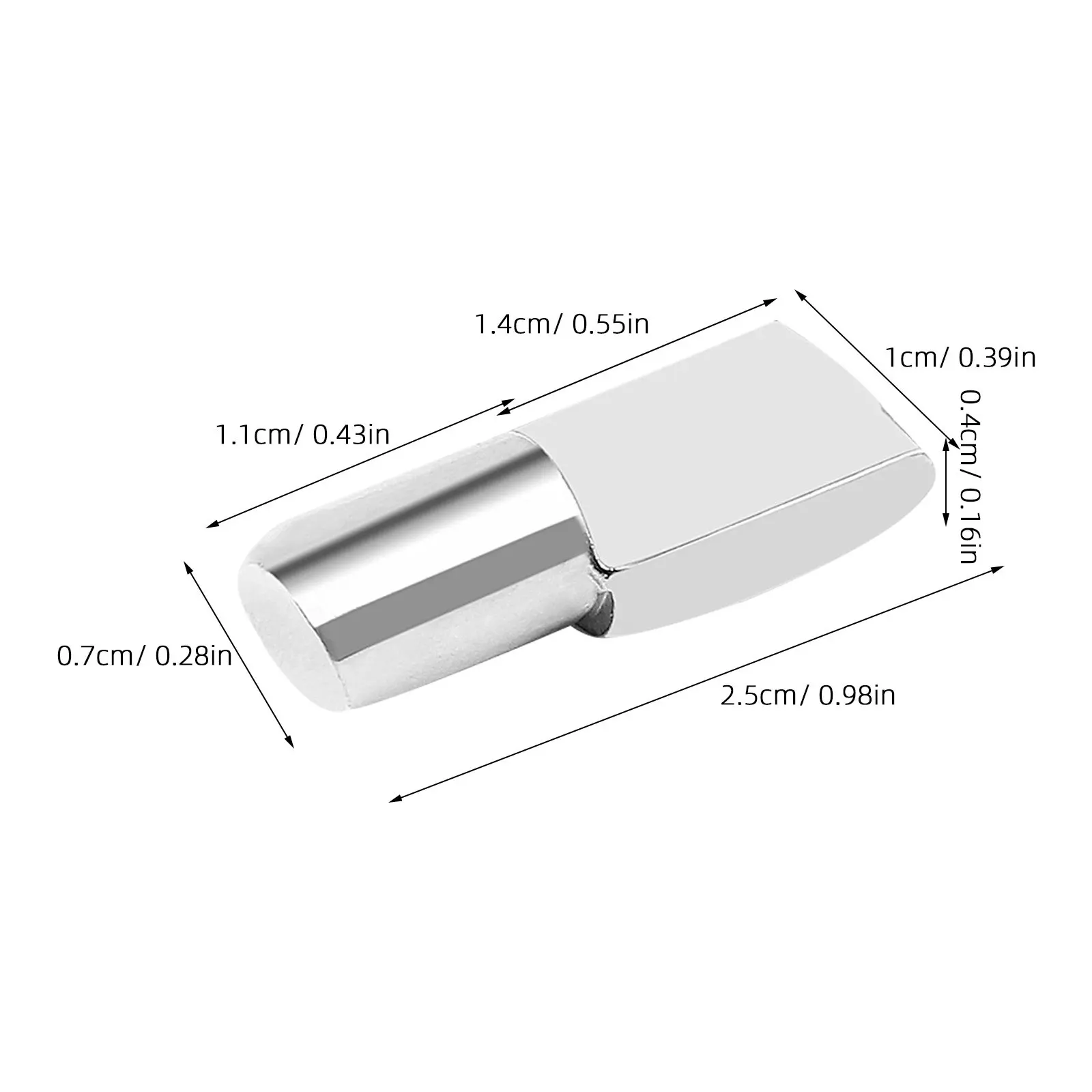 60Pcs Nickel Plated Spoon Shape Shelf Pegs Heavy Duty Metal Cabinet Support Pins for Kitchen Cupboard Bookshelf Shelf Hardware