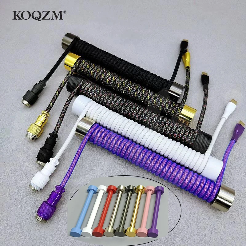 Coiled Cable Protection Rod Coiled Keyboard Cable Weight Rod Reel Stick Cable Organizer