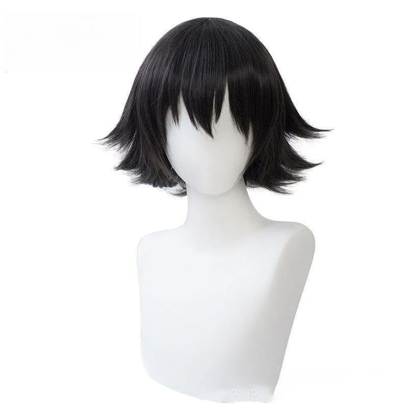 

Anime Bungo Stray Dogs Detective Cos Character Wig Edogawa Rampo Role Headgear Bar Man Headwear Flipped Up Simulation Short Hair