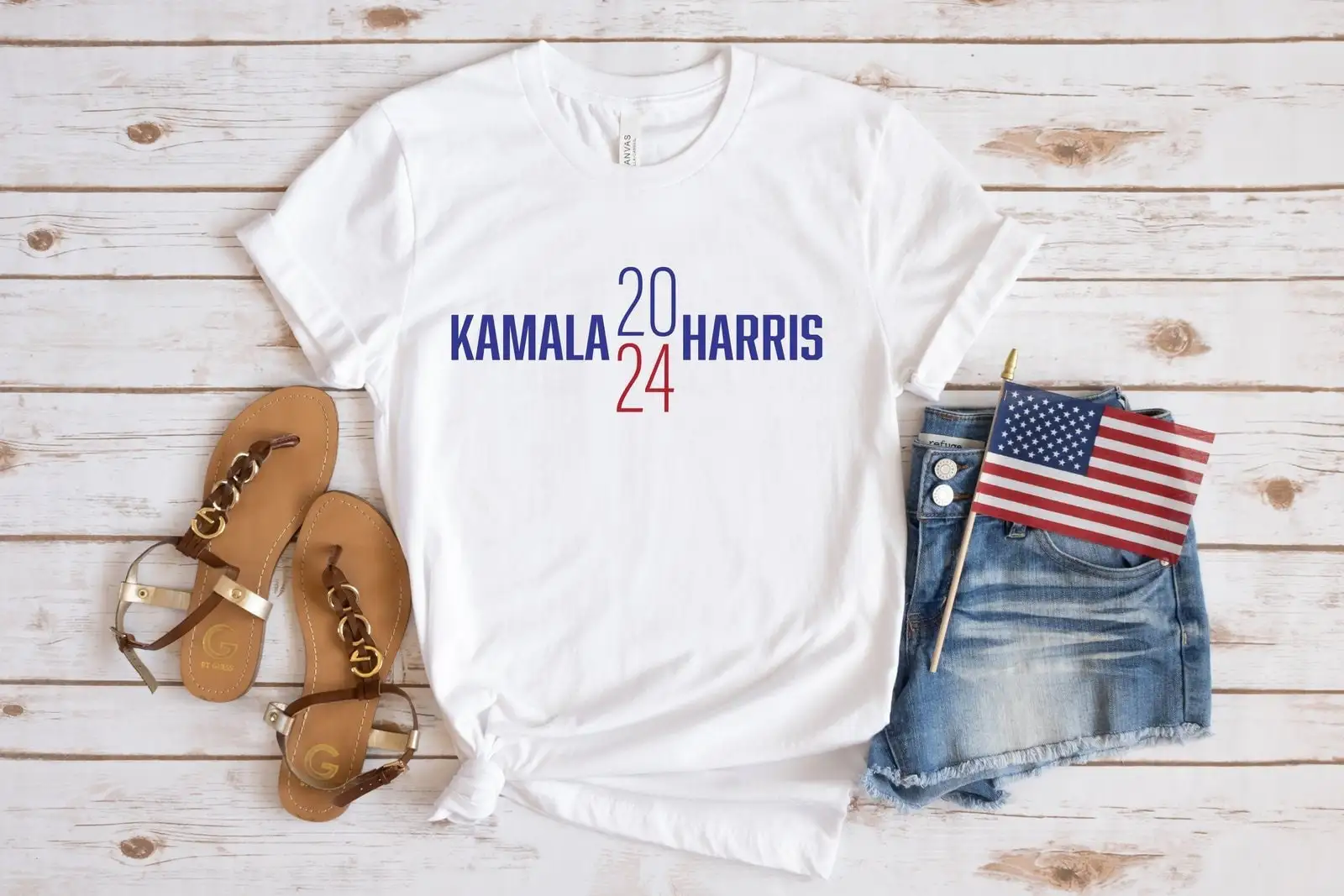 Madam President Kamala Harris T Shirt Rally For The People Female 2024