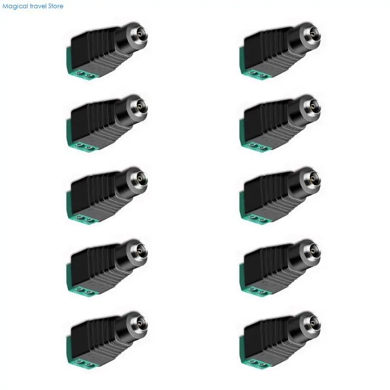 N2UB 10pcs Durability DC5521 Power Connectors For Home And Office Electronic Devices