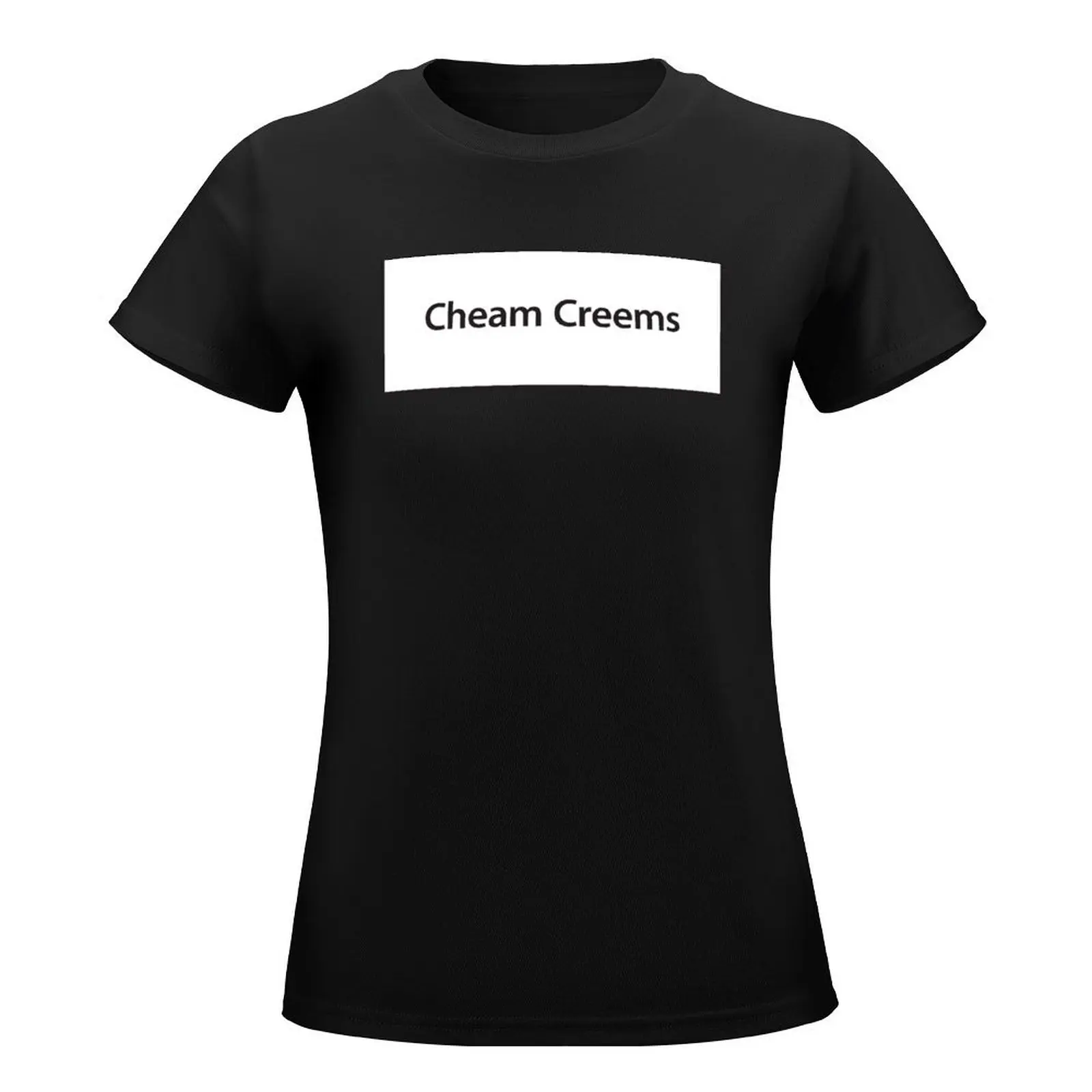 Cheam Creems T-Shirt plus size tops quick drying summer blouses woman 2024