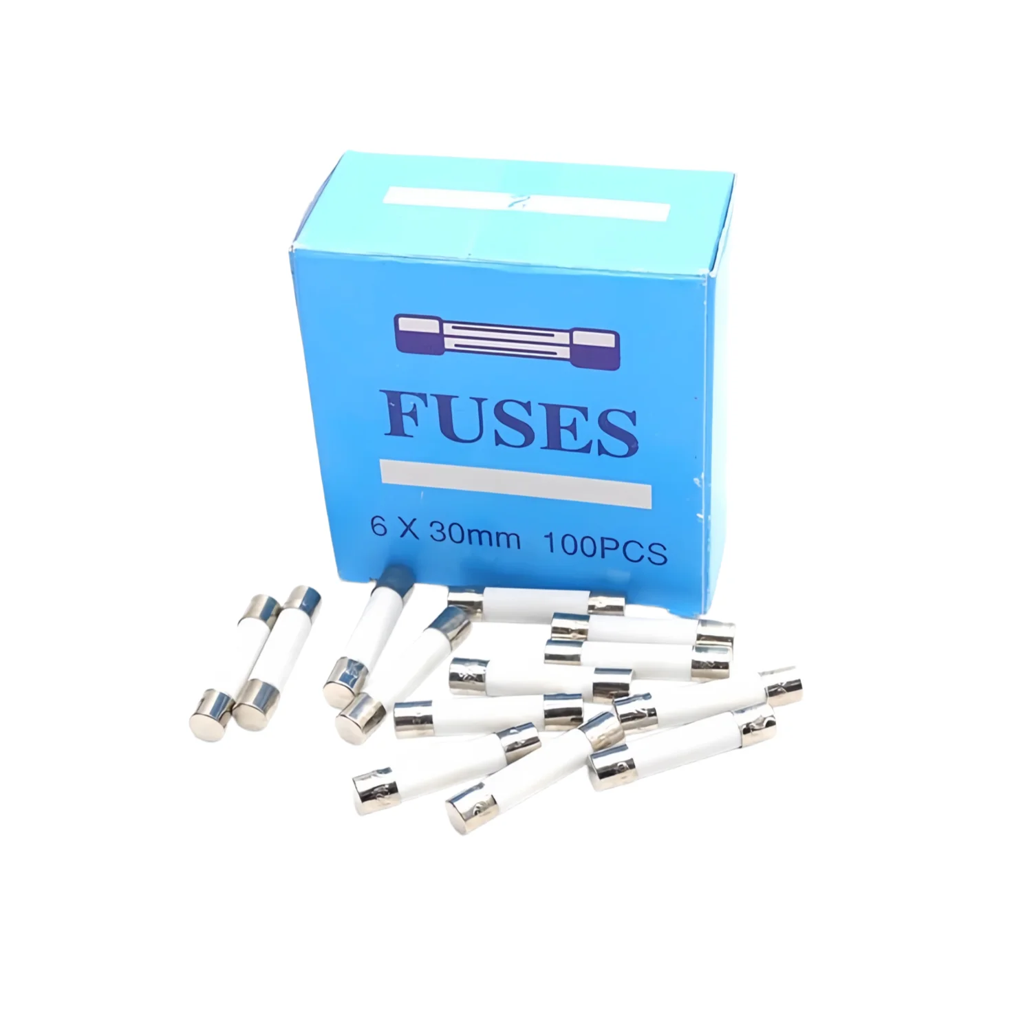 20 Stück/Los 5*20mm 6*30mm Schnellschmelzsicherungen 250V 0,5A 1A 2A 3A 4A 5A 6A 6,3A 8A 10A 15A 20A 25A 30A AMP Sicherung Keramik-Sicherungselement – Detail 4