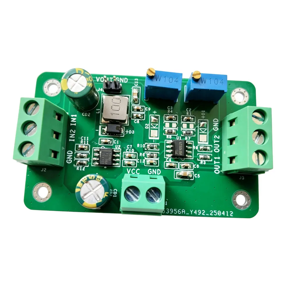 LM393 Dual Comparator Board High-Voltage Signal Processing Module Adjustable Threshold, Fixed Output 3.3V 5V 12V 24V VCC, 100kHz