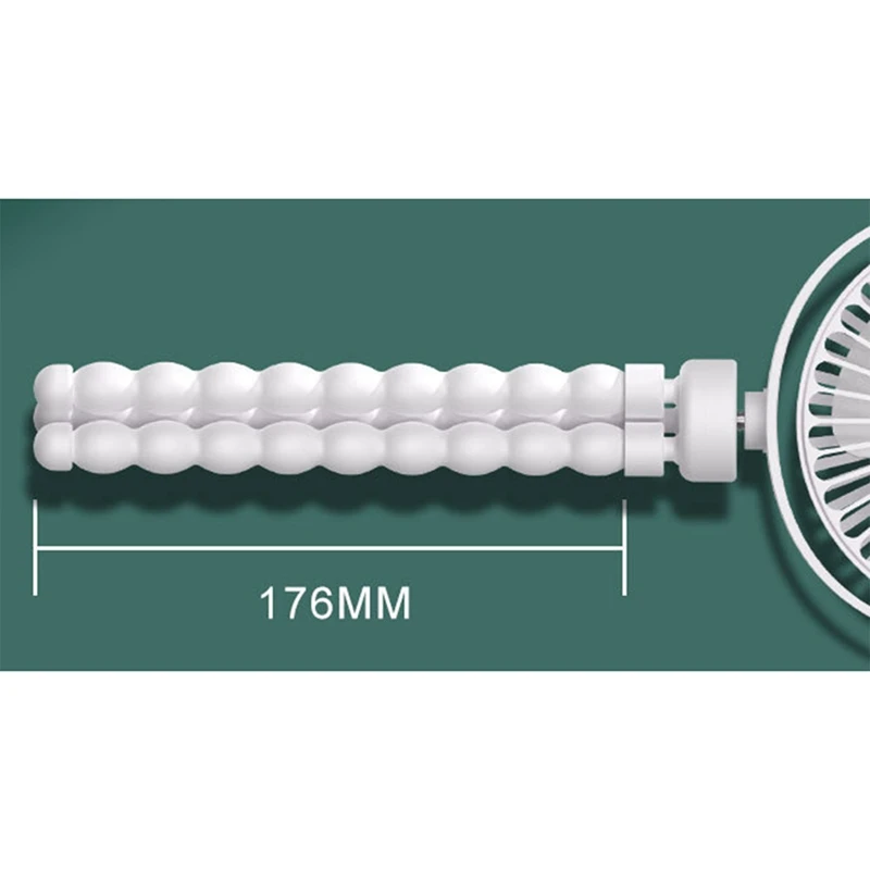 Pequeno ventilador portátil portátil, Mini ventilador polvo, Desktop USB Quiet Fan para acampamento ao ar livre