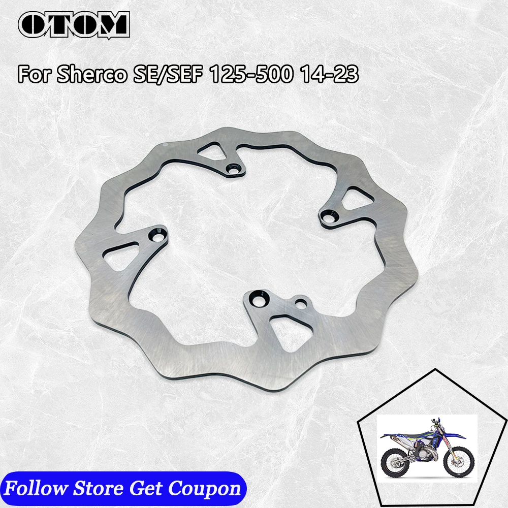 Motorcycle Front Rear Brake Disc For Sherco 125 250 300 450 500 SE SEF 2014-2023 Dirt Bike Parts Steel Brake Disks Rotors