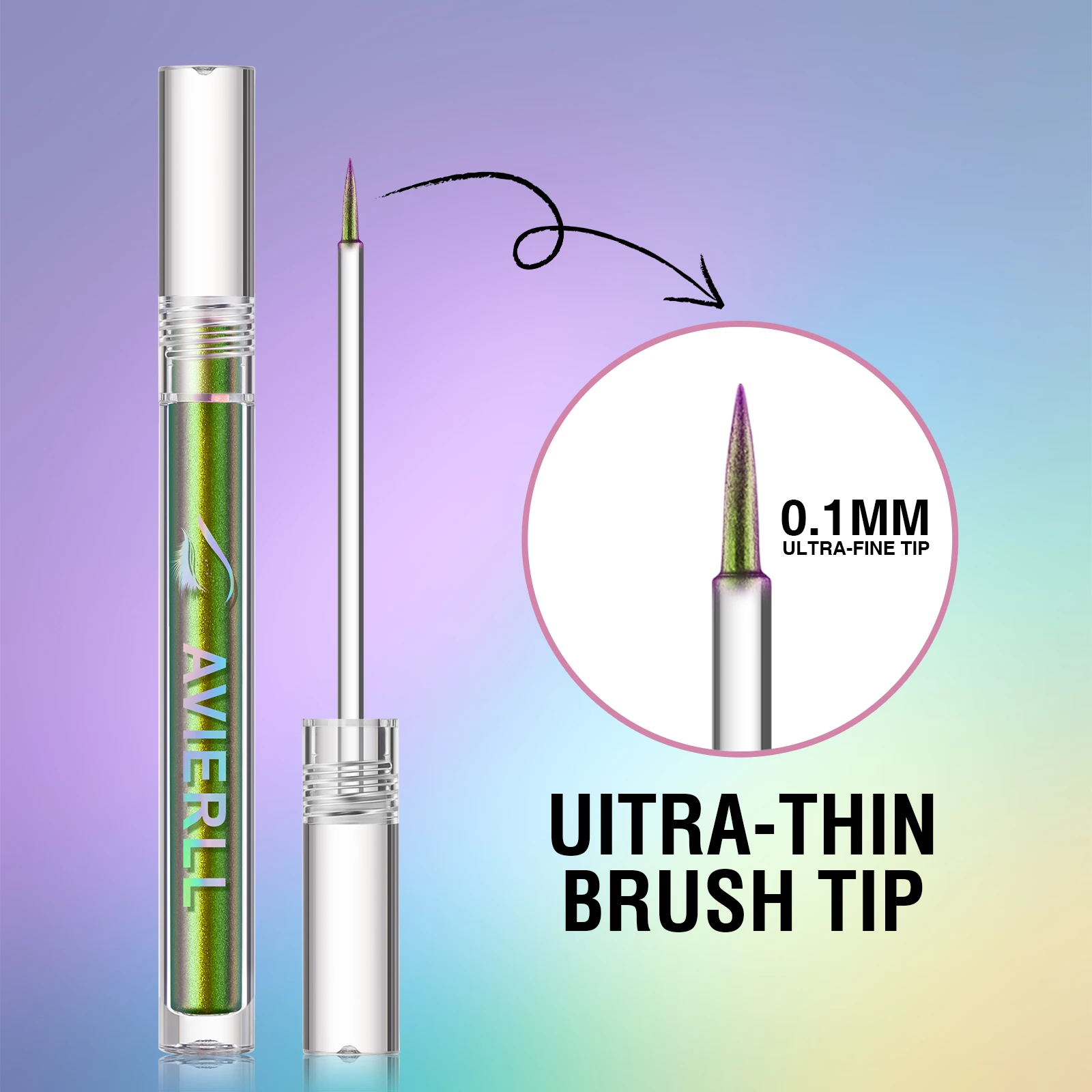 AVIERLL Slim Eyeliner Stick in Lush Green – Waterproof, Long-Lasting & Precision for Eyeliner/Eyeshadow, Alcohol-Free