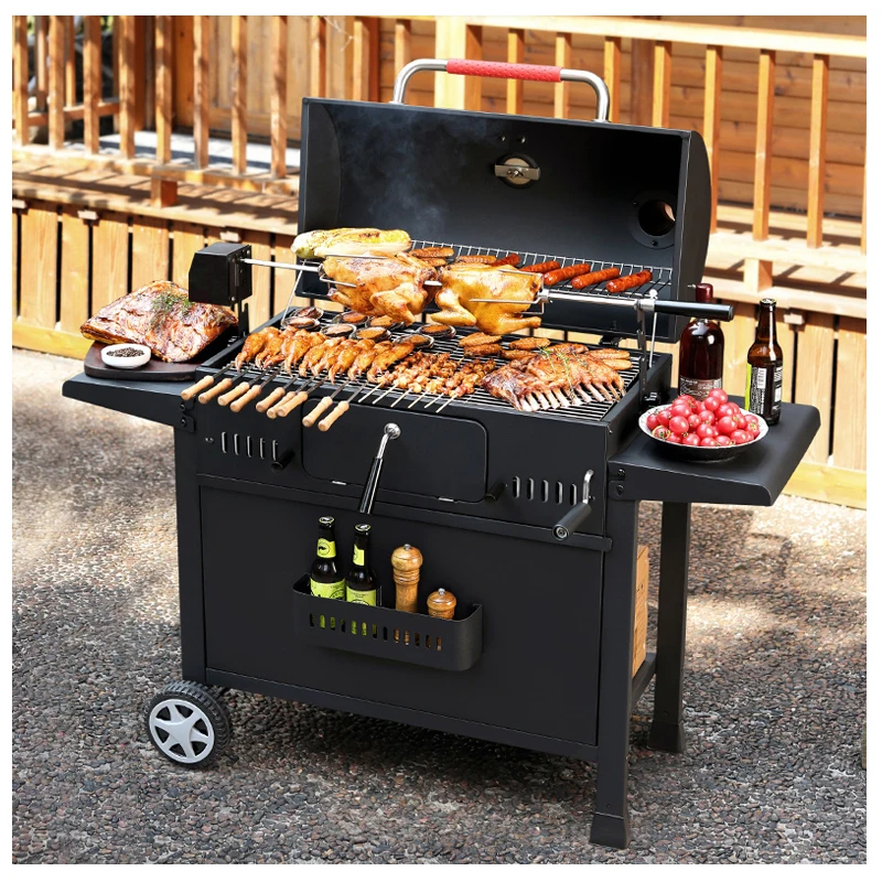 Outdoor Stove  Picnic Portable Folding Camping Rust-proof CoatingEquipment Thicken Steel Incinerator Grill BBQ Charcoal Grill