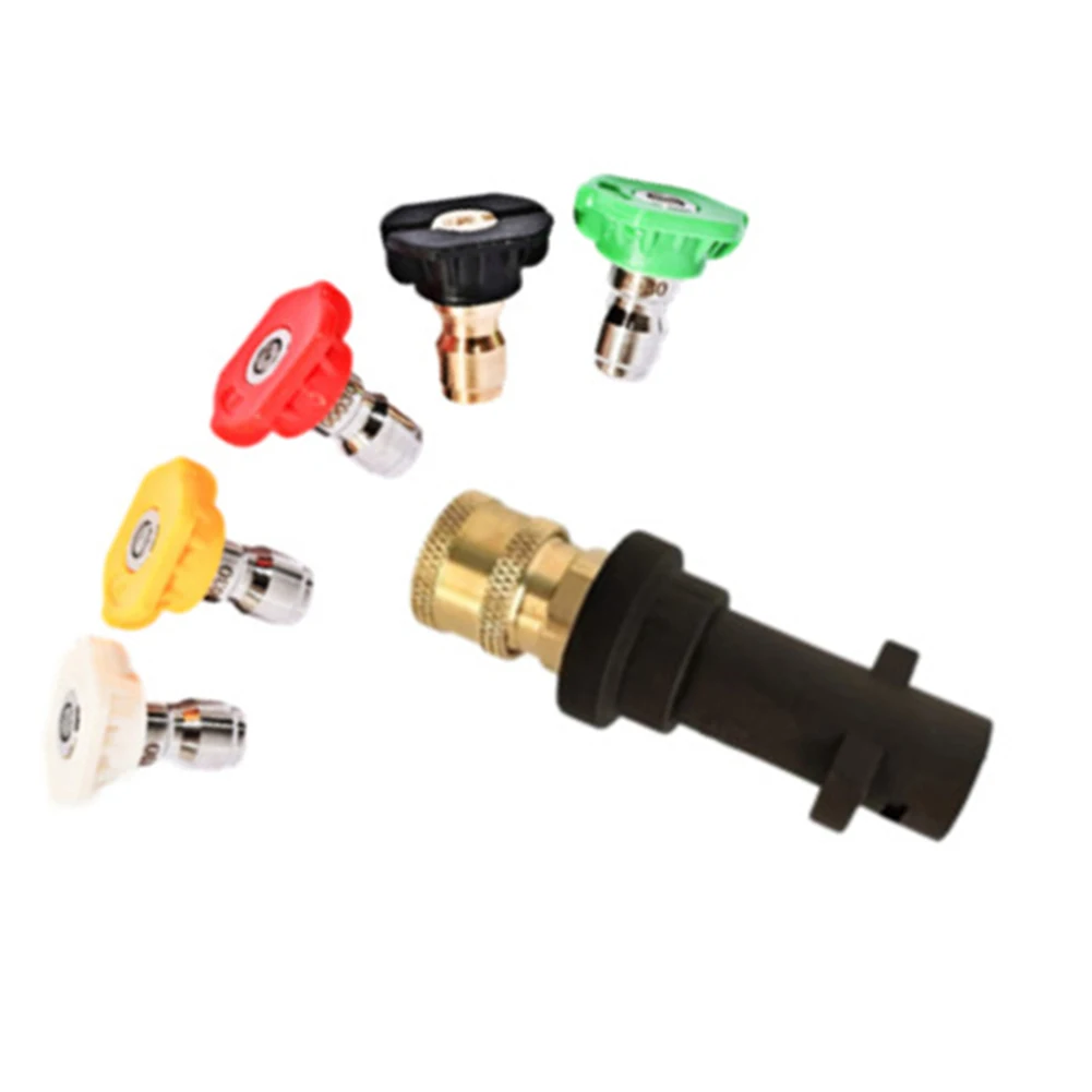 Nozzle Tip Set for Pressure Washers Includes a Convenient 14'' Quick Connect Feature for Optimal Usage on Various Models