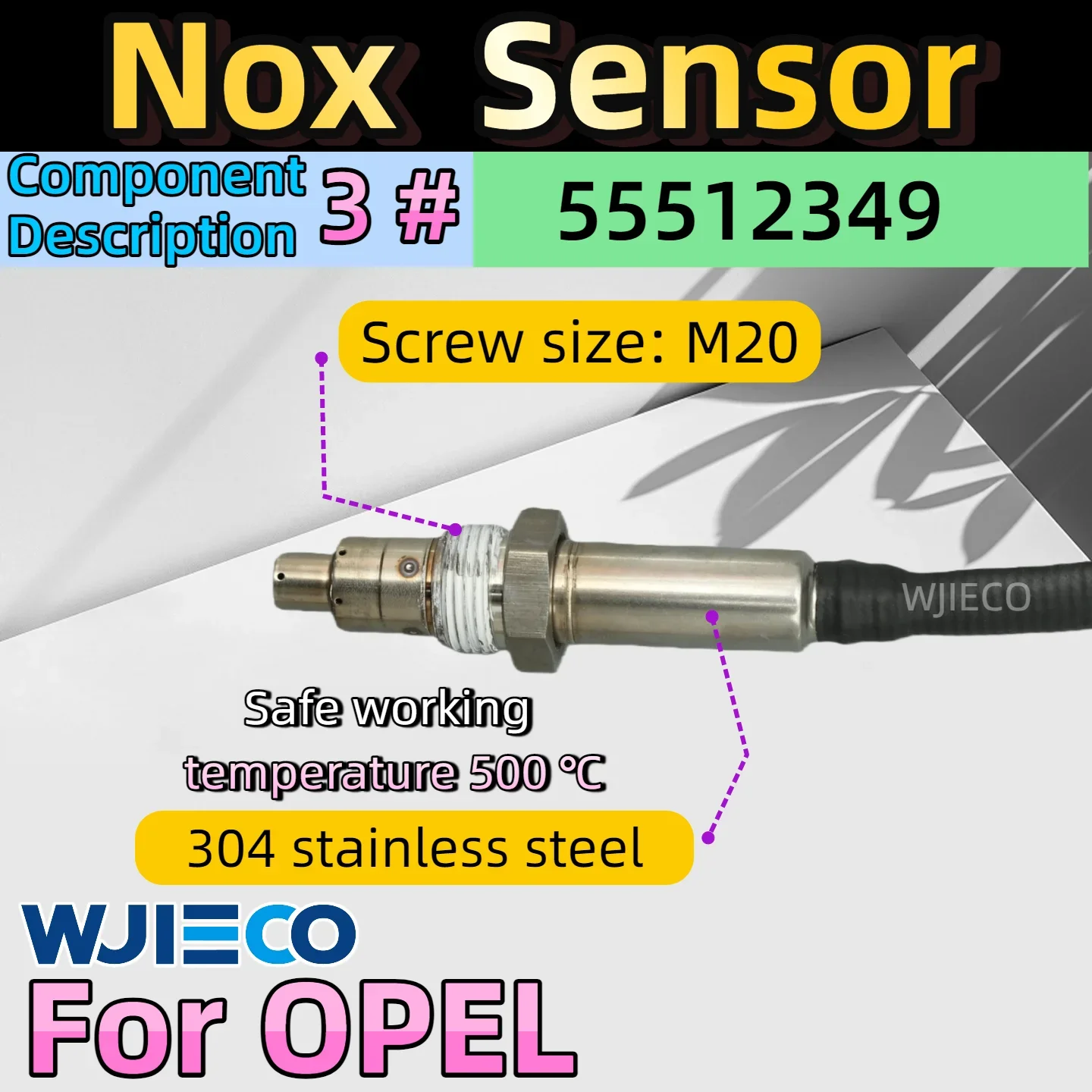 55512349 Sensor de ruido de sonda Lambda trasera para Opel VAUXHALL Insignia B 2 MK2 Z18 2,0 CDTI 2017 2018 2019 2020 2021