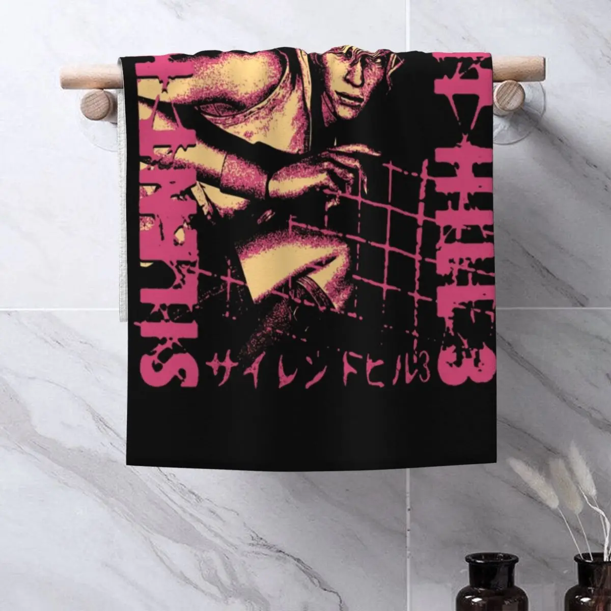 Run Heather Face Towel Personalized Silent Hill Breathable Cotton Pool Towels view 4