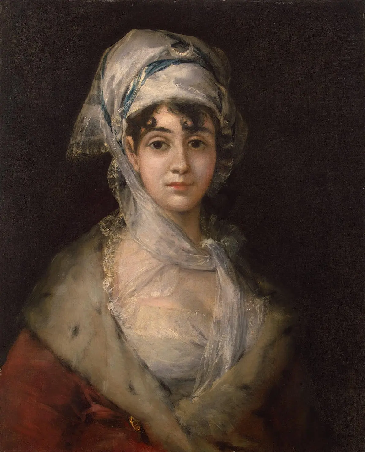 Oil Painting reproduction on linen canvas,Actress Antonia Zarate by Francisco De Goya,Free  Fast Shipping,100% handmade