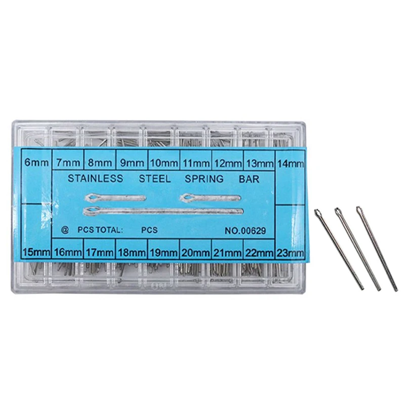 Aço inoxidável Watch Band Strap Repair Tool, Spring Bar, Link Pins Remover, Assista Acessórios, Abridor, 6-23mm, 360Pcs