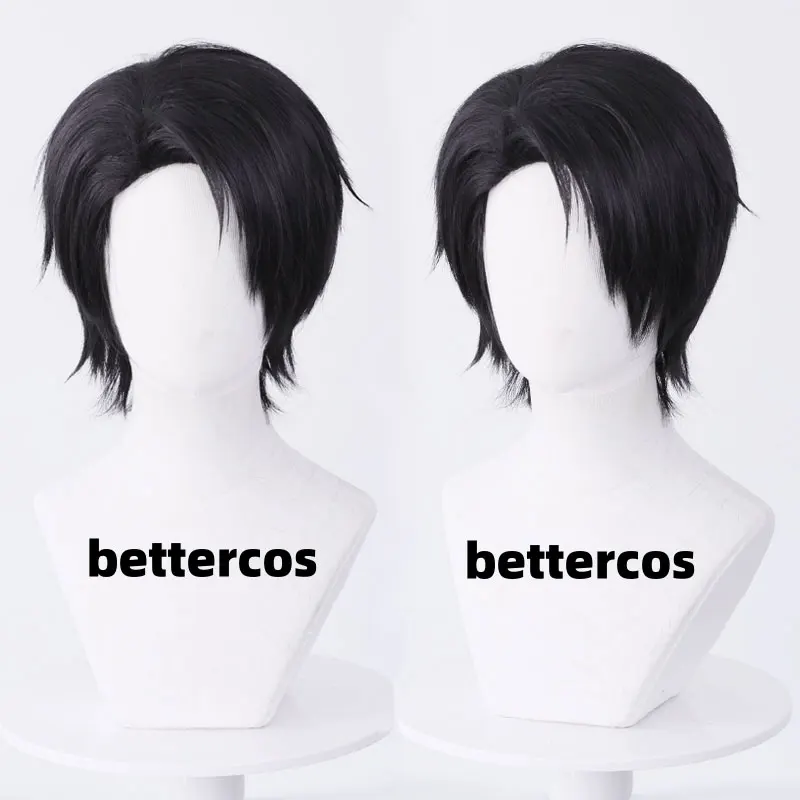 

Yuta Okkotsu Cosplay Wig Anime Okkotsu Yuta Black Short Wig Heat Resistant Synthetic Hair Halloween Wigs + Wig Cap