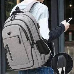 Rechargeable USB Business Computer Backpack Casual MEN'S High-capacity Backpack Travel Bag Student Schoolbag