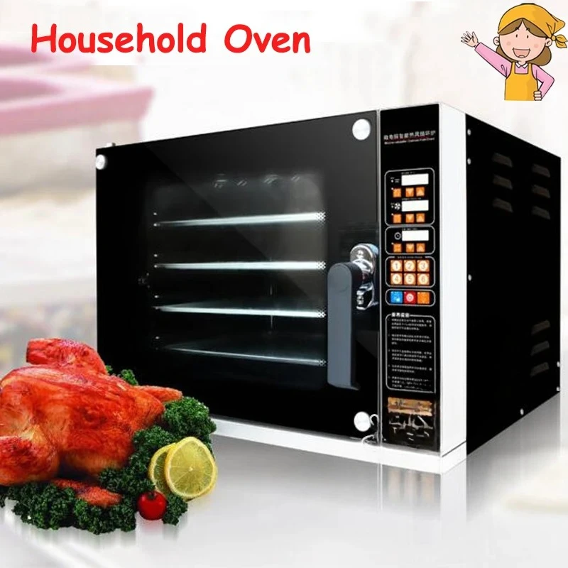 

60L Electric Oven Commercial Baking Oven 220V 4500W Home Toaster Hot Air Circulation Household Large Capacity Oven