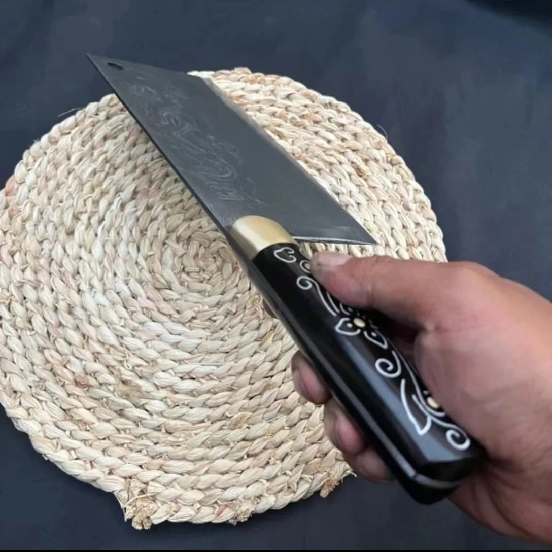 8 Inch Husa Knife Handmade Damascus Steel Blade Ultra Sharp Chefs Cleaver Chopper Slicing Kitchen Knives Bone Meat Poultry Tools
