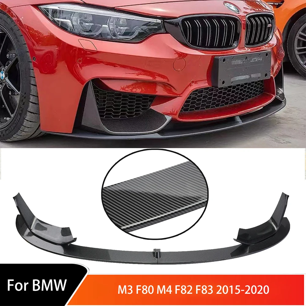 

For BMW M3 F80 M4 F82 F83 2015-2020 Front Bumper Lip Splitter Side Surround Front Bumper Protection Front Shovel Lip Decoration