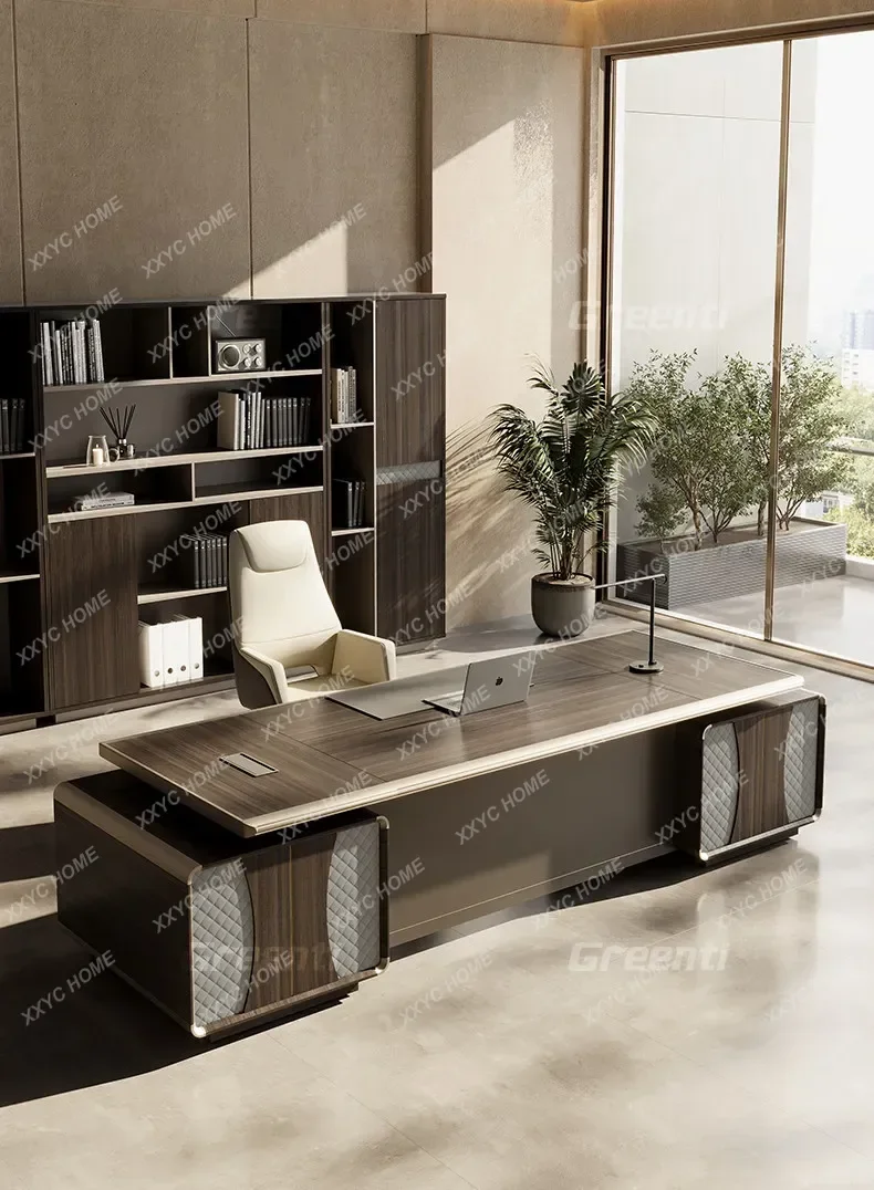 

High quality Luxury boss table Computer desk Motion gaming desk l L shaped Room desks office table pliante study desks Office