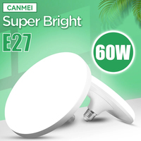 Super Bright LED Bulb 220V Ceiling Lamps E27 Garage Lights for Living Room Indoor Kitchen Lighting UFO Shape Led Light Bulb 60W