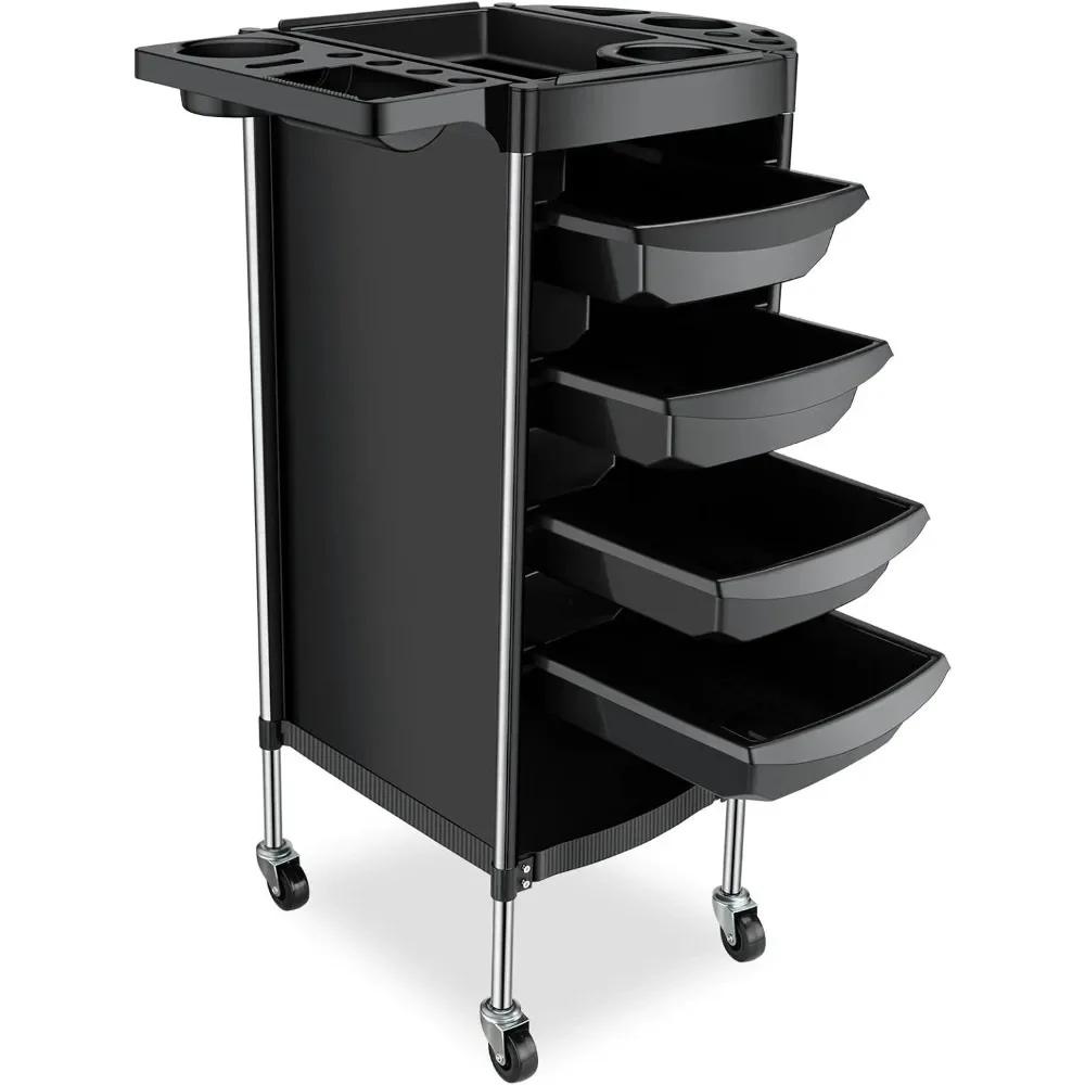 Hair Salon Storage Tool Cart, 6-Layer Salon Cart with Wheels,  Hair Salon Beauty Storage Cart for Hairdressing Beauty SPA Tattoo