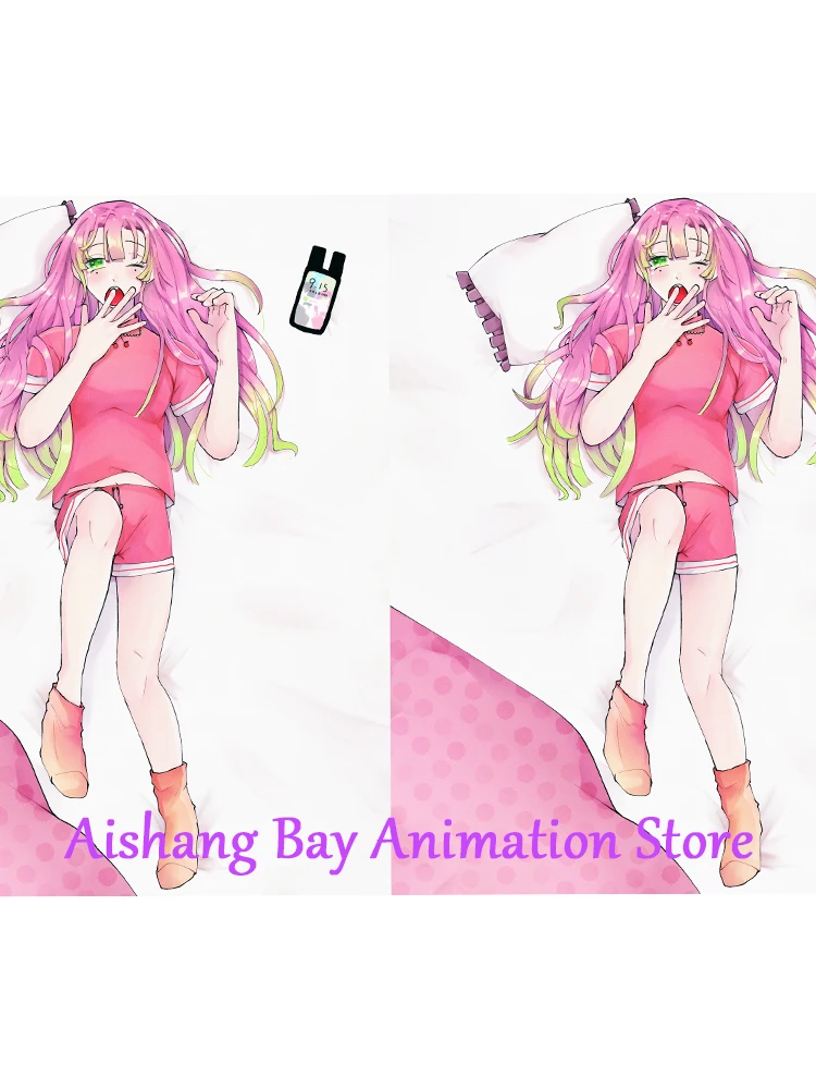 

Dakimakura Anime Pillow Cover Mitsuri Kanroji Double Sided Print Life-size Body Decoration