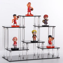 Acrylic Display Stand Rack,Pottery Storage Rack Doll Clay Figurine Display Riser,Transparent Ladder Shelf ,Custom Availabl