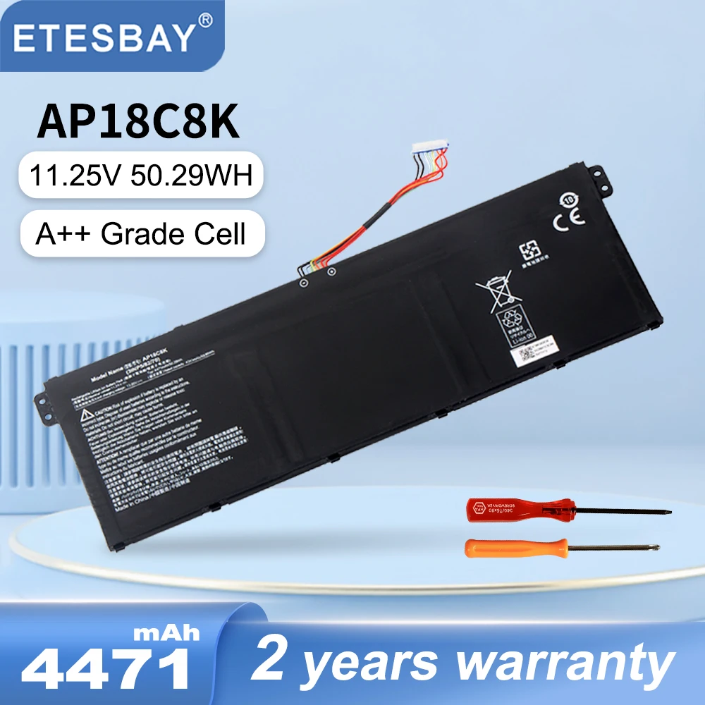 

ETESBAY AP18C8K Laptop Battery For Acer Aspire 5 A514-52 A514-52-58U3 Chromebook 314 C933 Swift 3 SF314-42 SF314-57