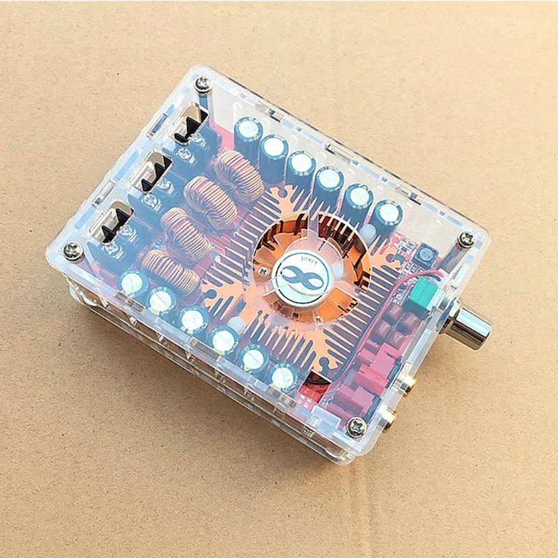 

TDA7498E High Power Digital Power Amplifier Board 160Wx2 Stereos with Cooling Fan Adjustable Noise Reduction Module